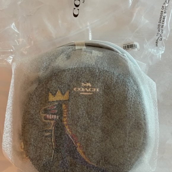 Coach Jean Michel Basquiat Signature Canteen Canvas Handbag Bag Brown Purse NEW - Picture 6 of 8